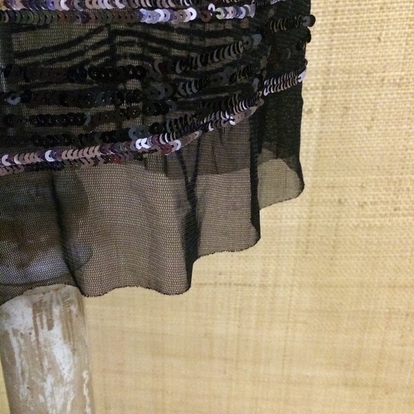 Romeo & Juliet Couture szS  Sequin Tank blk/gry - Picture 6 of 7